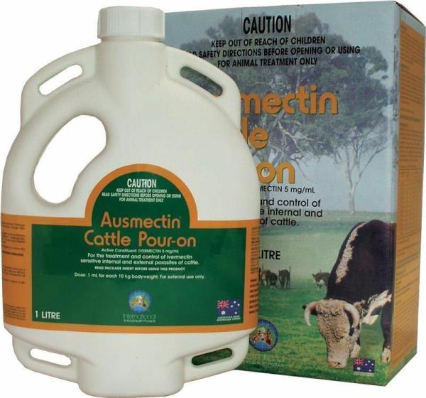 Animal Health & Applicators |   Ausmectin Cattle Pour On 1L Animal Health & Applicators Animal Health & Applicators