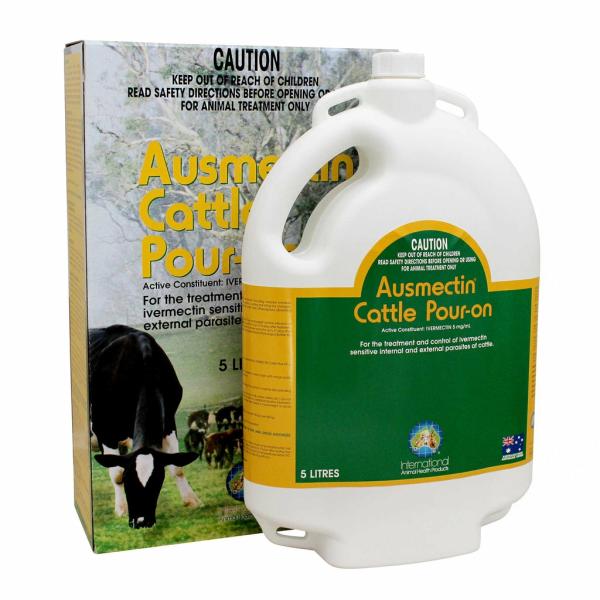 Animal Health & Applicators |   Ausmectin Pour On For Cattle 5L Animal Health & Applicators Animal Health & Applicators