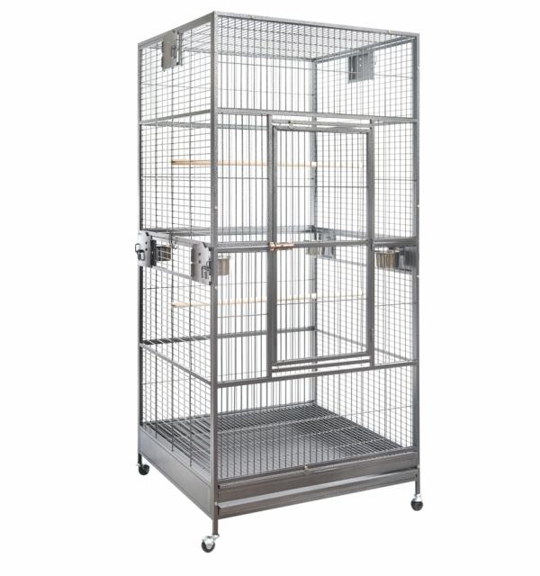 Bird Aviaries |   Xxl 203Cm Macaw Parrot Aviary Bird Cat Pet Cage On Wheels Bird Bird Aviaries