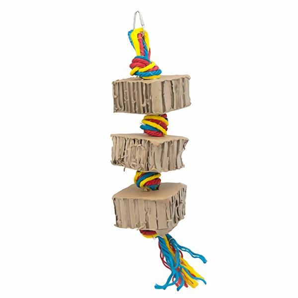 Bird Toys |   Bird Toy Destructive – Shredz Cardboard 3 Tower Bird Bird Toys