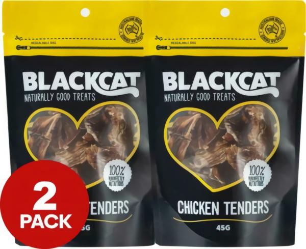 Cat Food & Treats |   Blackcat Chicken Tenders 45G 2Pk Cat Cat Food & Treats