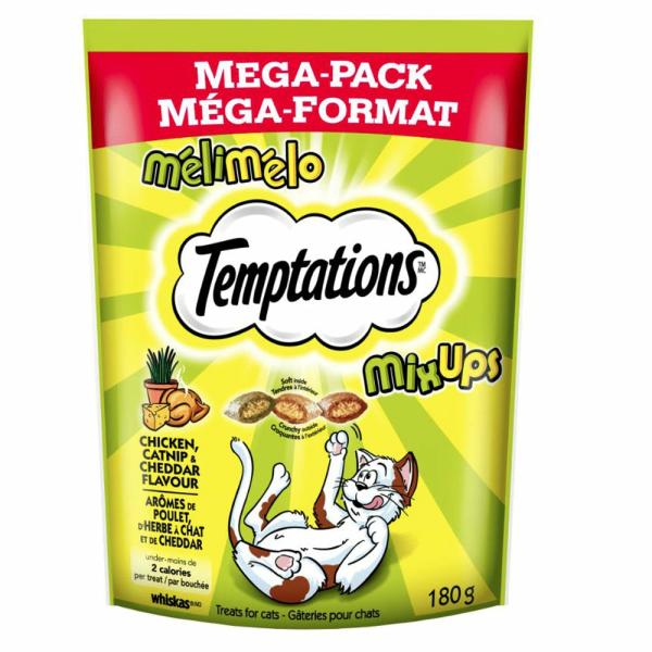 Cat Food & Treats |   Temptations Mix Ups Chicken, Catnip And Cheddar 180G Cat Cat Food & Treats