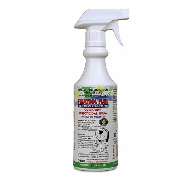 Cat Grooming |   Fleatrol Plus Quick Dry Spray 500Ml Cat Cat Grooming