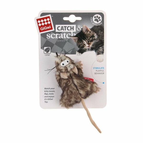 Cat Toys |   Catch & Scratch Mouse With Catnip Cat Cat Toys