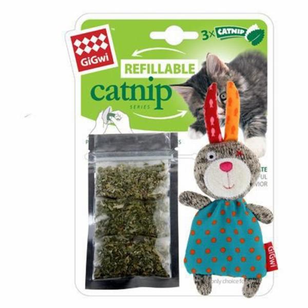 Cat Toys |   Refillable Catnip Multi Teabag Rabbit Cat Toy Cat Cat Toys