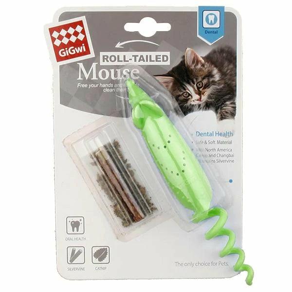 Cat Toys |   Roll Tail Mouse With Catnip Cat Cat Toys