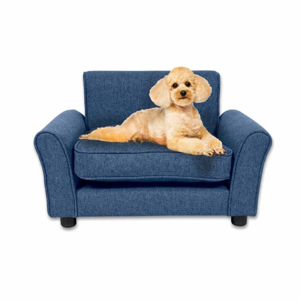 Dog Beds & Cooling Mats |   Pet Basic Pet Chair Bed Stylish Luxurious Sturdy Washable Fabric Blue 65Cm Dog Dog Beds & Cooling Mats