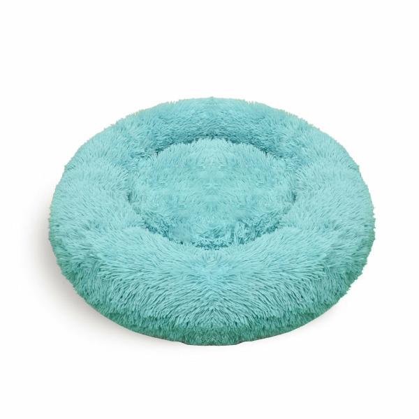 Dog Beds & Cooling Mats |   Pet Dog Bed Warm Plush Round Comfortable Nest Comfy Sleeping Kennel Green M 70Cm Dog Dog Beds & Cooling Mats