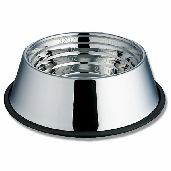 Dog Bowls |   Dog Bowl Stainless With Measure 900Ml Dog Dog Bowls