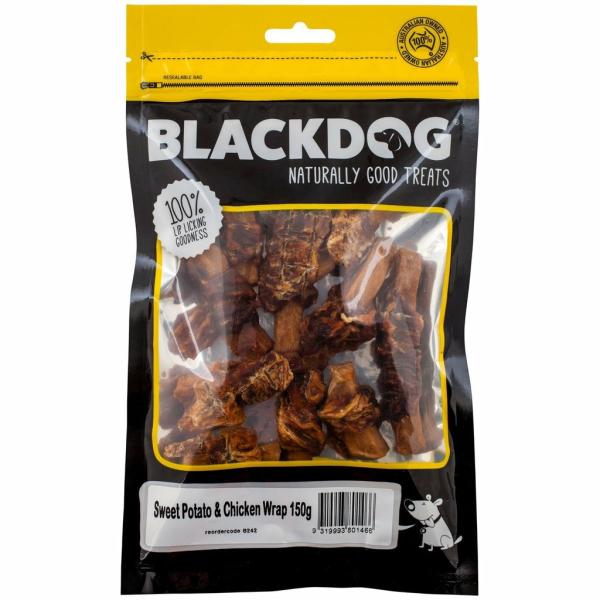 Dog Food & Treats |   Blackdog Chicken & Sweet Potato Wrap 150G Dog Dog Food & Treats