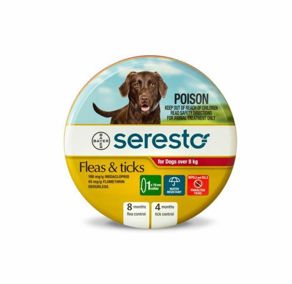 Dog Health |   Advantage Seresto Flea & Tick Dog Collar Over 8Kg Dog Dog Health