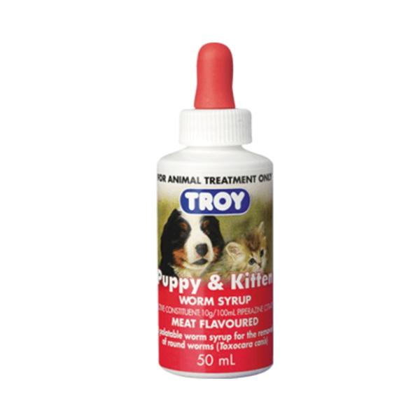 Dog Health |   Troy Puppy And Kitten Worm Syrup 50Ml Dog Dog Health