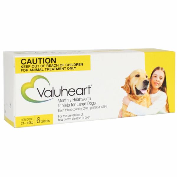 Dog Health |   Valuheart For Large Dogs Up To 40Kg Gold Dog Dog Health