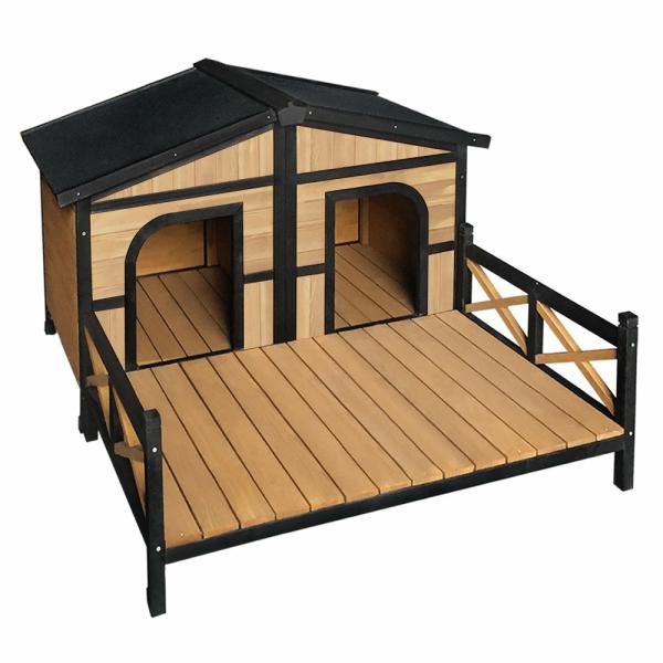 Dog Kennel, Houses & Crates |   I.Pet Extra Extra Large Wooden Pet Kennel Dog Dog Kennel, Houses & Crates