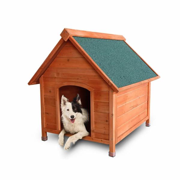 Dog Kennel, Houses & Crates |   Pet Basic Dog Kennel A Frame Weather Resistant Timber Elevated Base 103Cm Dog Dog Kennel, Houses & Crates