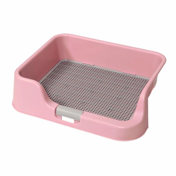 Dog & Puppy Training & Behaviour |   Dog Pet Potty Tray Training Toilet Raised Walls T1 Pink Dog Dog & Puppy Training & Behaviour