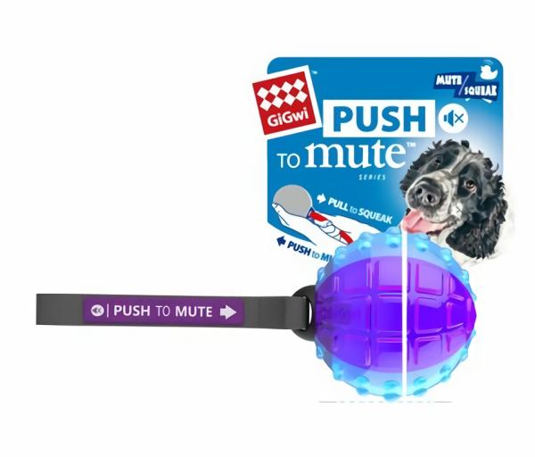 Dog Toys |   Dog Push To Mute Transparent Squeak Toy Dog Dog Toys