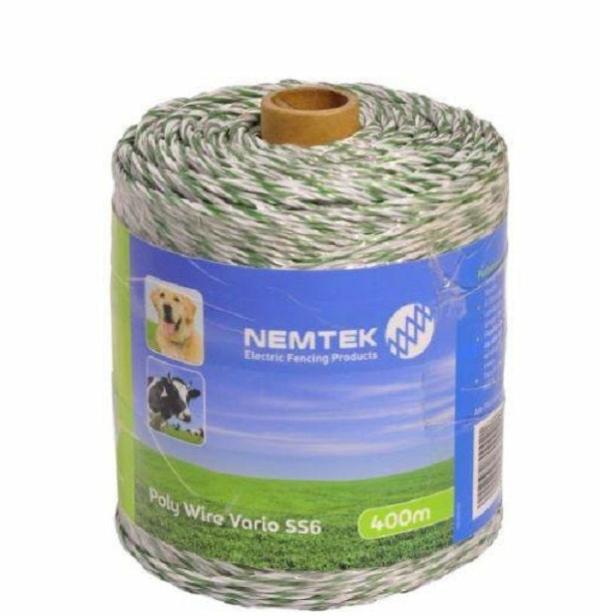 Electric Fencing |   Nemtek Poly Wire 400M Electric Fencing Electric Fencing