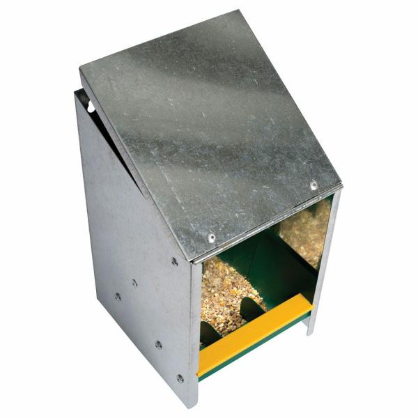 Feeders & Drinkers |   Poultry Feeder Wall-Mount Zinc 2.5Kg Feeders & Drinkers Feeders & Drinkers