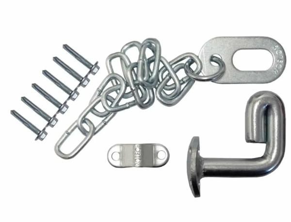 Fencing |   Farm Gate Oval Latch Kit Screw Or Weld On 350Mm Chain Farm Supplies Fencing