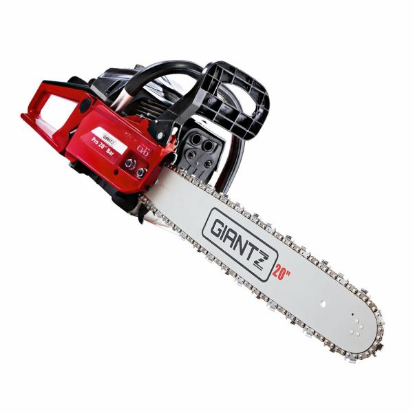 Garden Tools |   52Cc Petrol Commercial Chainsaw Chain Saw Bar E-Start Black Garden Garden Tools