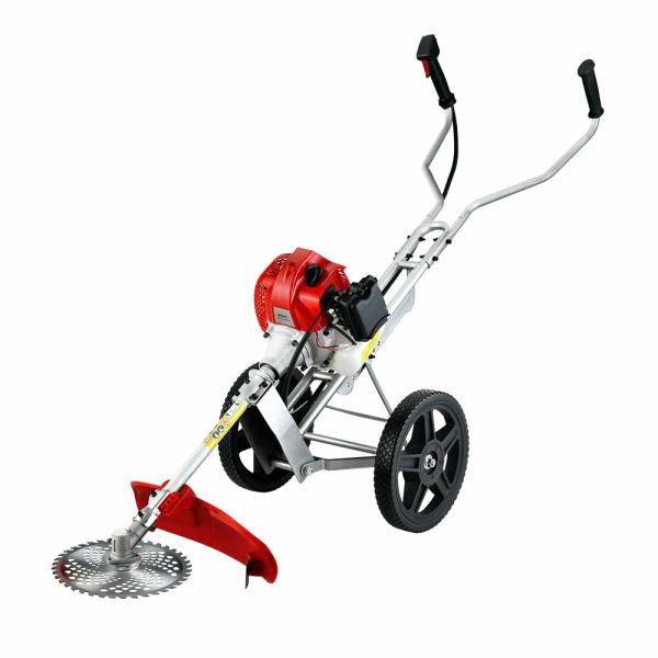 Garden Tools |   62Cc Petrol Brush Cutter Whipper Saw Trimmer 2 Stroke 3-In-1 Wheel Garden Garden Tools