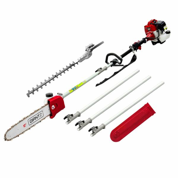 Garden Tools |   62Cc Pole Chainsaw Hedge Trimmer 12In Chain Saw 4.3M Long Reach Garden Garden Tools