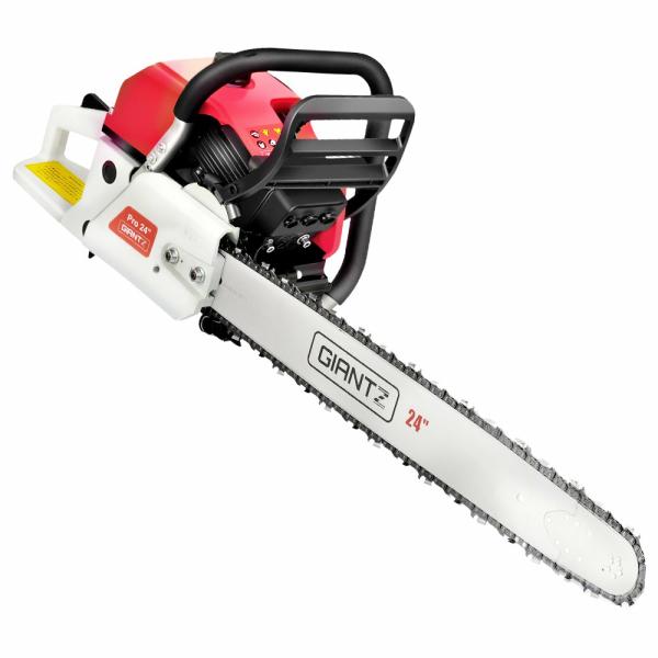 Garden Tools |   88Cc Commercial Petrol Chainsaw – Red & White Garden Garden Tools