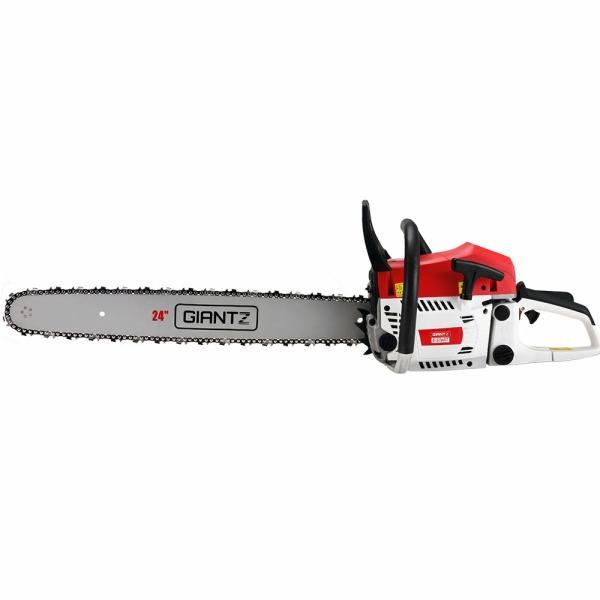 Garden Tools |   Chainsaw Petrol 62Cc 24" Bar Commercial E-Start Pruning Chain Saw, Chainsaw Petrol 62Cc 24" Bar Commercial E-Start Pruning Chain Saw 5.2Hp Garden Garden Tools