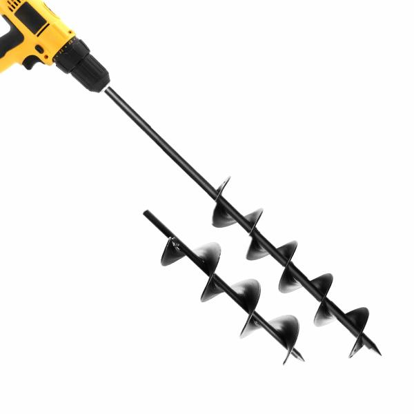 Garden Tools |   Power Garden Spiral Auger Hole Digger Earth Drill Bit Φ75X300 & 600Mm Garden Garden Tools