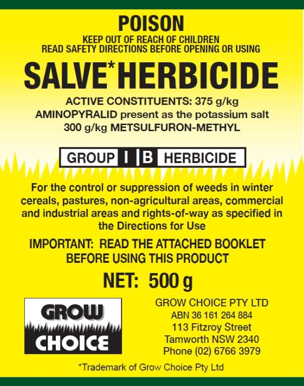 Herbicides & Insecticides |   Salve Herbicide 500G Farm Supplies Herbicides & Insecticides