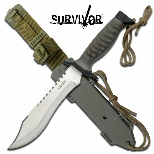 Knifes & Sharpeners |   Survivor Knife With Rope Cutter Blade Farm Supplies Knifes & Sharpeners