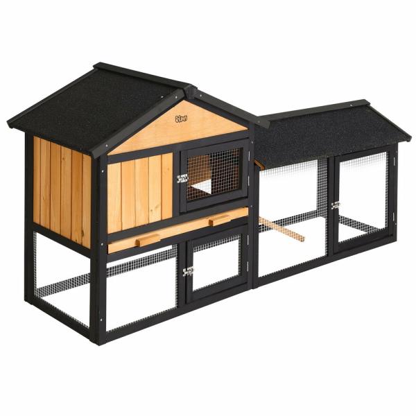 Poultry Cages & Accessories |   I.Pet Chicken Coop Rabbit Hutch 165Cm X 43Cm X 86Cm Extra Large Run House Cage Wooden Outdoor Poultry Poultry Cages & Accessories