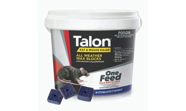 Rodenticides & Bait Stations |   Talon Wax Blocks – 1Kg Pest Control Rodent Control