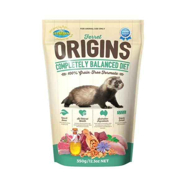 Small Animal Food & Treats |   Vetafarm Ferret Origins Diet Food 350G Small Animal Small Animal Food & Treats