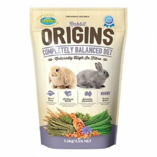 Small Animal Food & Treats |   Vetafarm Rabbit Origins 1.5Kg Small Animal Small Animal Food & Treats