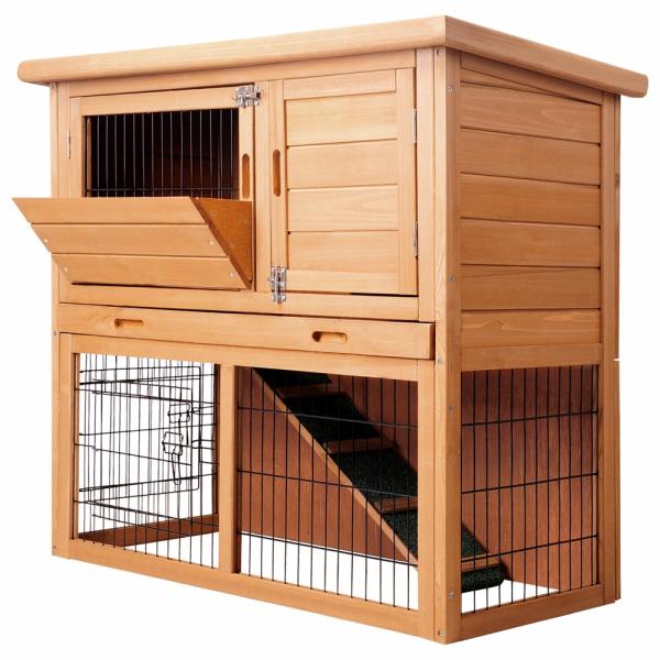 Small Animal Hatches |   I.Pet 86Cm Tall Wooden Pet Coop Small Animal Small Animal Hatches