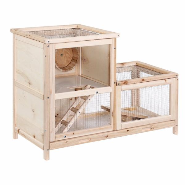 Small Animal Hatches |   I.Pet Hamster Guinea Pig Ferrets Rodents Hutch Hutches Large Wooden Cage Running 80Cm X 40Cm X 60Cm Small Animal Small Animal Hatches