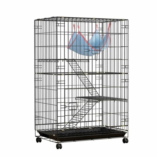 Small Animal Hatches |   I.Pet Rabbit Cage 100Cm Hutch 3 Level Indoor Guinea Pig Ferret Small Animal Small Animal Hatches