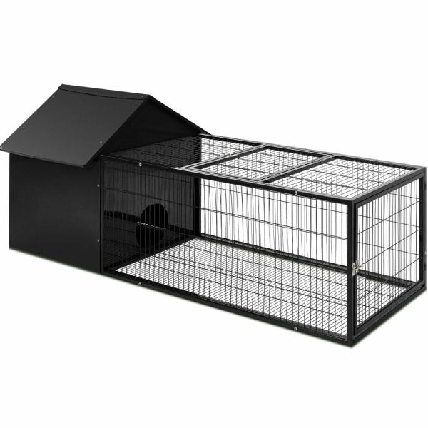 Small Animal Hatches |   I.Pet Rabbit Cage Hutch 162X60Cm Enclosure Metal Small Animal Small Animal Hatches