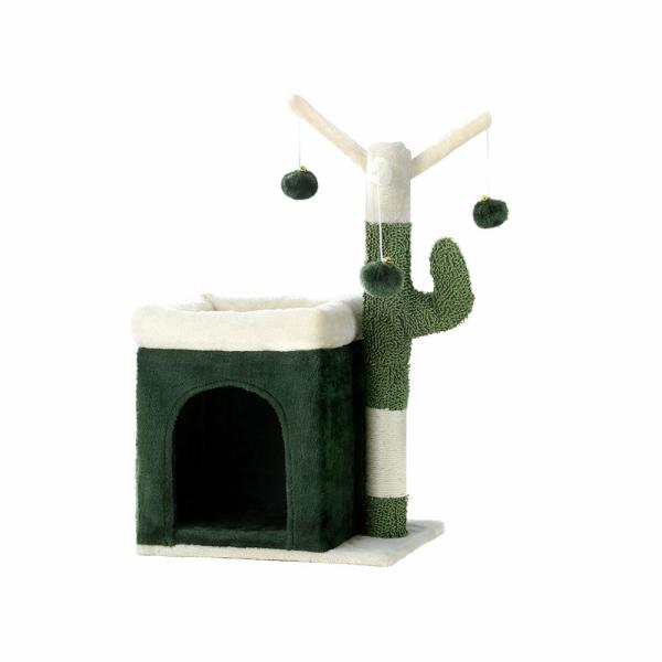 Cat Scratching Post |   I.Pet Cat Tree 70Cm Scratching Post Tower Scratcher Wood Condo House Toy Bed Green Cat Cat Scratching Post