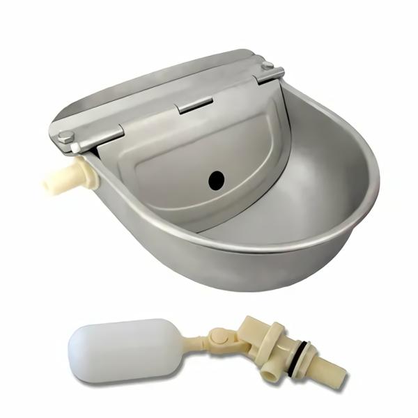 Dog Bowls |   Stainless Steel Automatic Drinking Bowl Water Trough Dog Dog Bowls