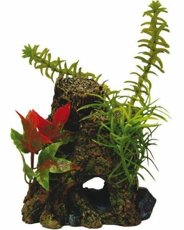 Fish Tanks & Accessories |   Deco-Wood W/Plant Aquarium Ornament. Fish & Aquarium Fish Tanks & Accessories