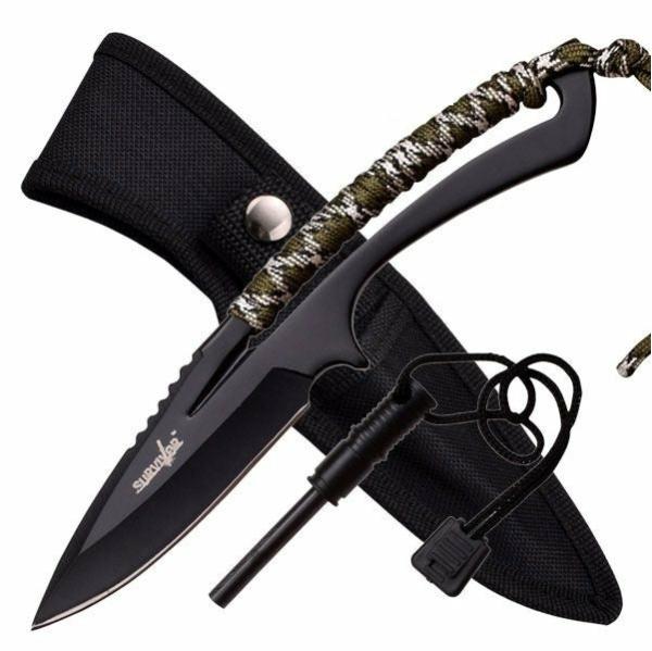 Knifes & Sharpeners |   Survivor Fixed Blade Knife With Fire Starter Farm Supplies Knifes & Sharpeners