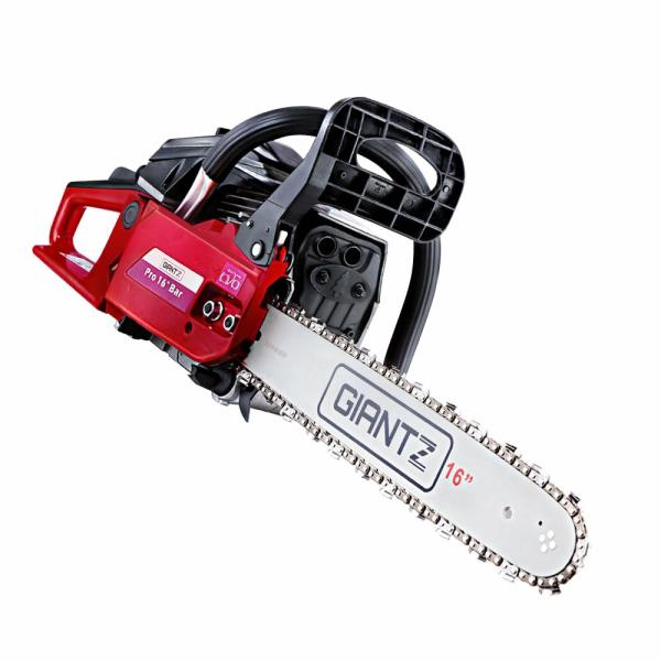 Garden Tools |   45Cc Petrol Commercial Chainsaw Chain Saw Bar E-Start Black Garden Garden Tools